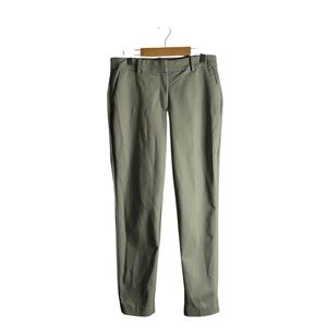 H&M Women's Green Mid Rise Semi-Formal Slim Fit Pant